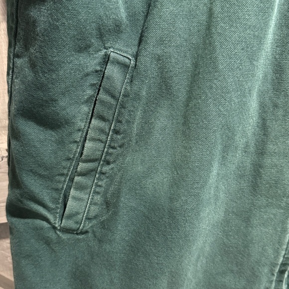 Men’s size L vintage Woolrich hunter green Sherpa lined barn coat with zipper - Picture 3 of 6